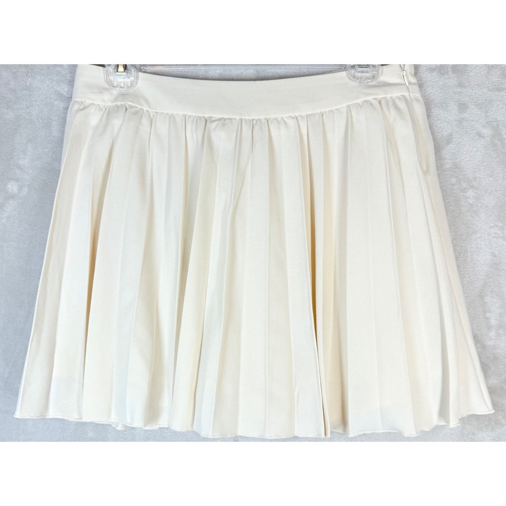 Wishlist Pleated Skort Mini Skirt Womens Large Tennis Style Athletic Party Ivory